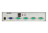 Aten KVM Switch, USB VGA/Audio, 4 Port - CS74U