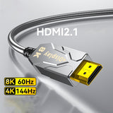Dtech Armoured Fibre Cable, 50.0m, HDMI, V2.0, 8K resolution- HF8050K