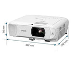Epson Home Cinema Projector, 4000 Ansi Lumens, 1080P resolution, 16:9 Aspect Ratio - EHTW840