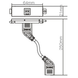 Vision Cable Termination System V3, USB B Module - 3446581