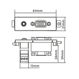 Vision Cable Termination System V3,VGA&3.5mm D Module - 3446586