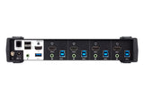 Aten KVM Switch, USB 3.0, HDMI, 4 Port - CS1824